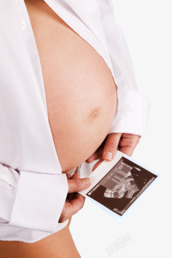 b超检查矢量图拿B超检查结果孕妇高清图片