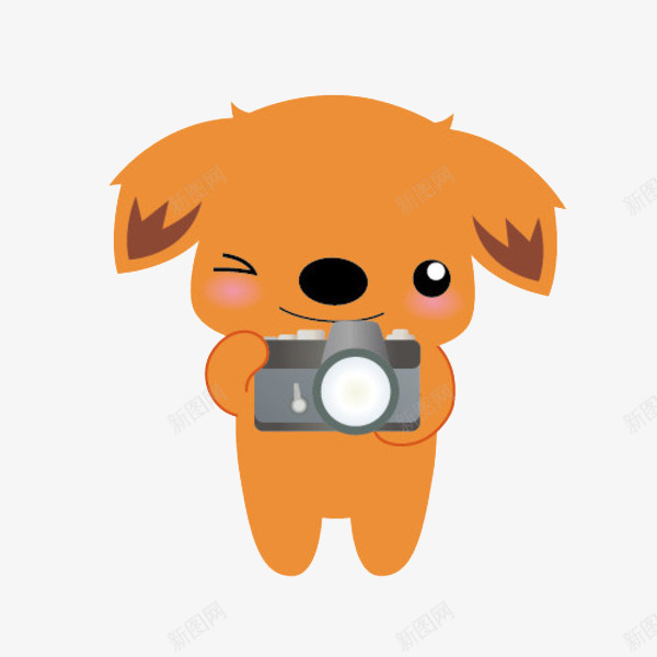 拿着照相机的小狗图png免抠素材_新图网 https://ixintu.com 动物 卡通 可爱的 小狗 插图 摄影师 照相机