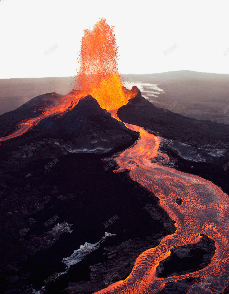 高温火山熔岩png免抠素材_新图网 https://ixintu.com 火山岩 火山爆发 熔岩 高温