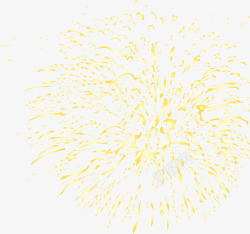 绽放的烟火春节黄色绽放的烟花高清图片