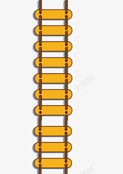 木板梯子姜黄色木板梯子高清图片