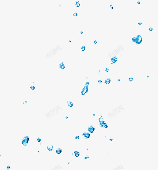 夏日飞扬滴落水珠png免抠素材_新图网 https://ixintu.com 夏日 水珠 飞扬