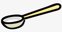 吃饭用品吃饭的勺子矢量图高清图片
