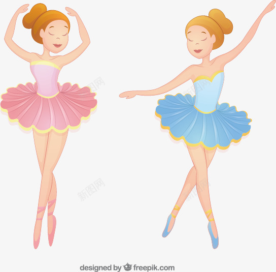 跳舞少女png免抠素材_新图网 https://ixintu.com 手绘 教学 芭蕾 跳舞