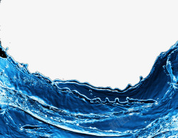 海水与泡泡蓝色海水高清图片