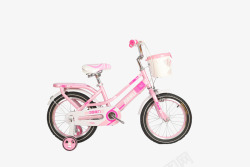 粉色少女自行车素材