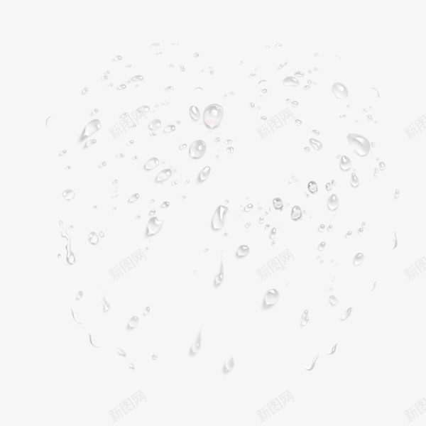 漂浮水珠png免抠素材_新图网 https://ixintu.com 下雨了 下雨效果 干净 水滴 透明