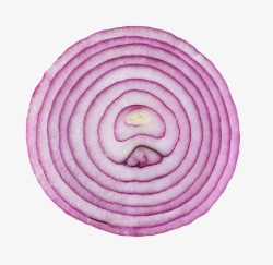 切片食品紫色切成圆形的洋葱实物高清图片