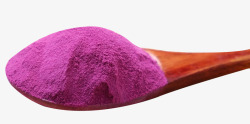 染色馒头满满一勺紫薯粉高清图片