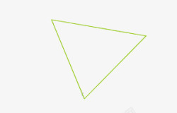 2016杭州大会三角形绿色边框素材