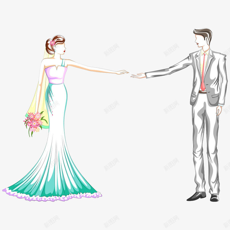 婚礼png免抠素材_新图网 https://ixintu.com wedding 人物 卡通人物 结婚 都市美女