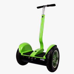 绿色智能电动自动平衡车素材