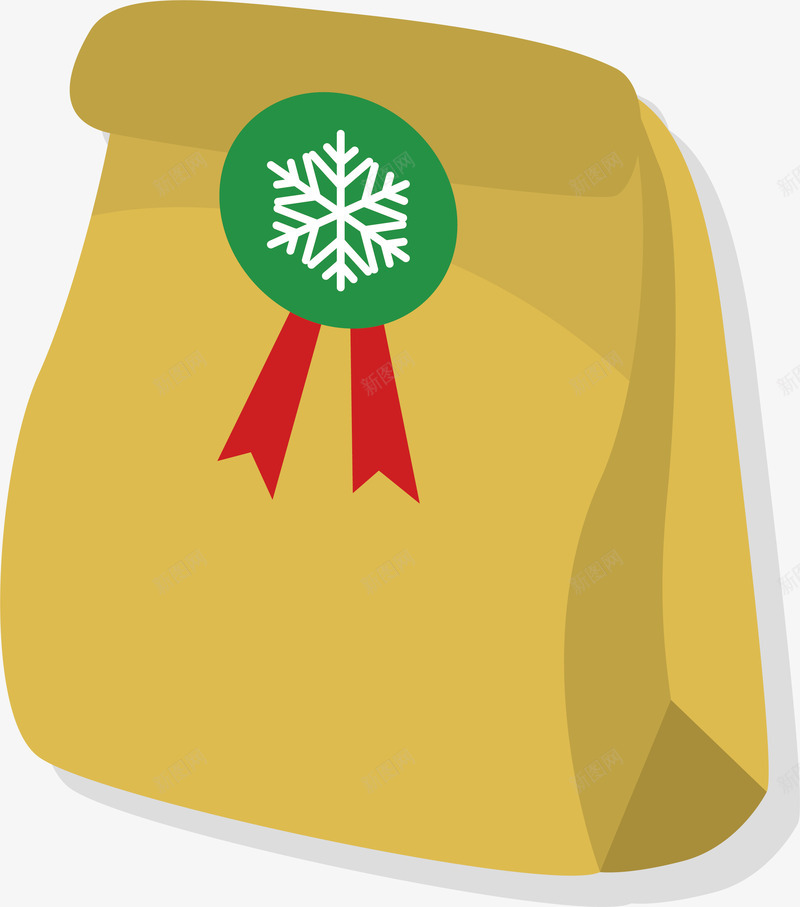 牛皮纸包装袋png免抠素材_新图网 https://ixintu.com 包装袋 圣诞节 圣诞节礼物 牛皮纸袋 矢量png 纸袋