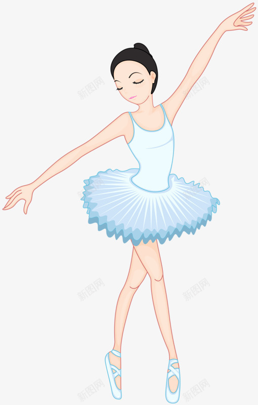 跳芭蕾的少女png免抠素材_新图网 https://ixintu.com 天鹅湖 小天鹅 洁白 芭蕾 裙子