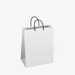白VI背景空白购物袋矢量图高清图片