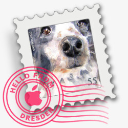 动物邮票素材