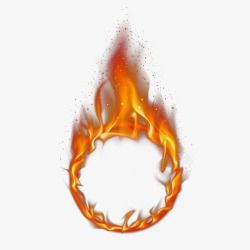 火圈素材火保暖火圈高清图片