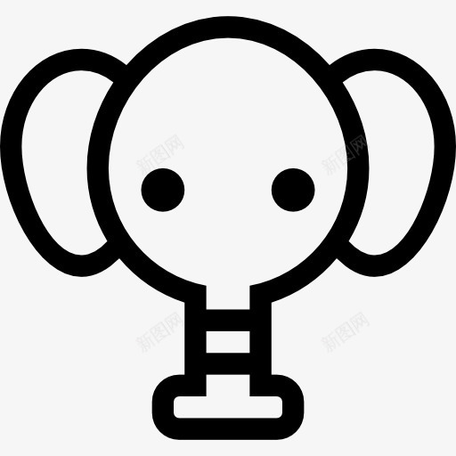 象头图标png_新图网 https://ixintu.com 动物 大象 头 字典集 形状