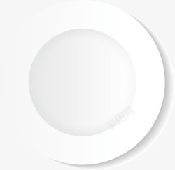 盛菜圆形的碟子矢量图高清图片