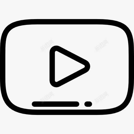 YouTube图标png_新图网 https://ixintu.com YouTube 品牌 品牌和标志 标志 标识 流媒体 社交媒体 社交网络 视频播放器