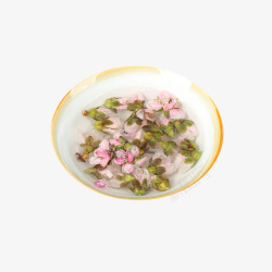 产品实物养生淡雅桃花茶素材