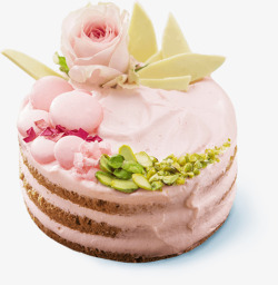 巧克力玫瑰粉色玫瑰花巧克力蛋糕高清图片