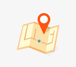 卖家地址定位地图图标高清图片