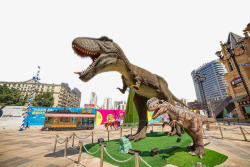 恐龙展喷绘武汉光谷恐龙展高清图片
