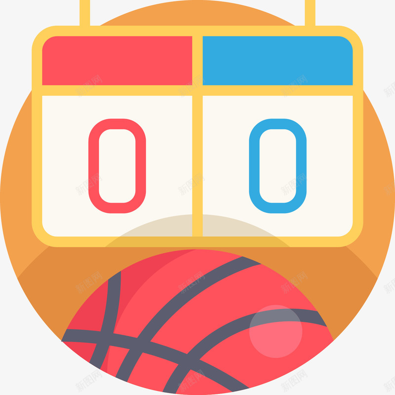 篮球比赛比分牌图标png_新图网 https://ixintu.com 体育比赛 分数牌 卡通图标 比分牌 比赛比分 比赛结果 篮球 篮球比赛 篮球贴纸 记分牌 零分