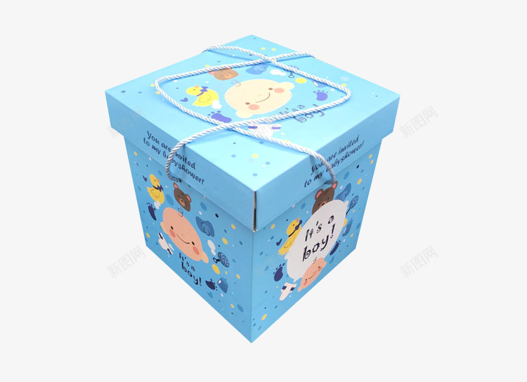 带盖子的包装盒png免抠素材_新图网 https://ixintu.com 包装彩盒 带盖盒子 蓝色包装盒 零食礼盒