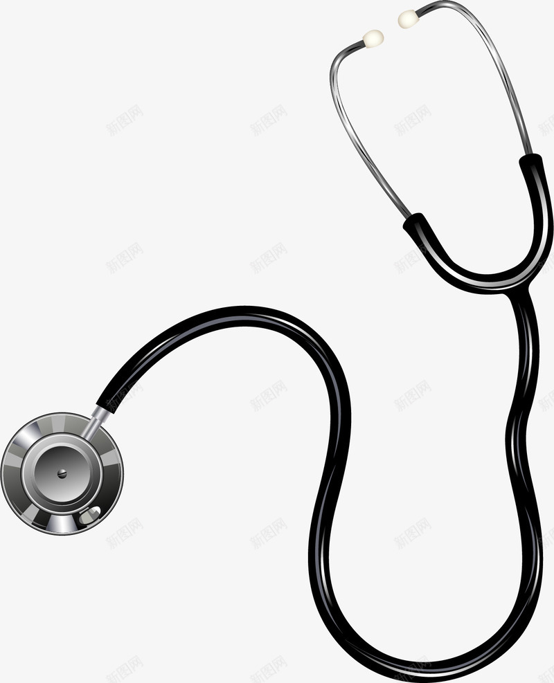 手绘听诊器png免抠素材_新图网 https://ixintu.com 医疗器械 听诊器 手绘