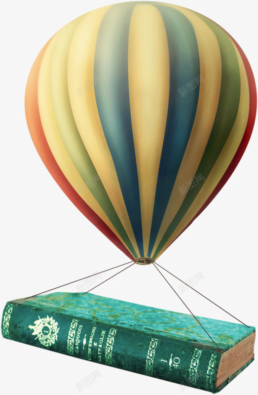 一个热气球png免抠素材_新图网 https://ixintu.com 好看 实物 实用 条纹