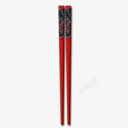 筷子和筷子架民族花纹筷子高清图片