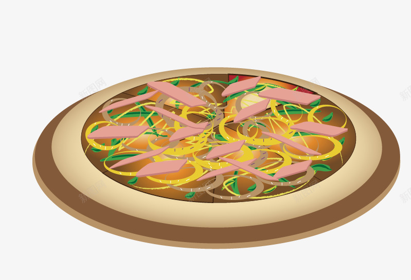 海鲜披萨png免抠素材_新图网 https://ixintu.com pizza 海鲜披萨 矢量卡通披萨 矢量披萨 虾