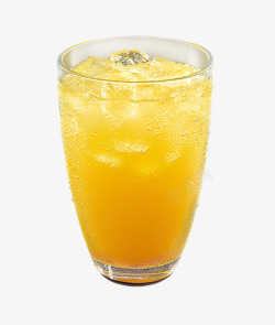 橘汁冰镇果汁高清图片