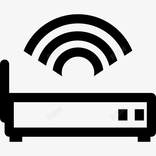 无线调制解调器的图标png_新图网 https://ixintu.com WiFi信号 技术 无线上网 无线连接 连接 连接互联网