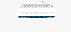 卡通大船远洋的巨轮矢量图高清图片