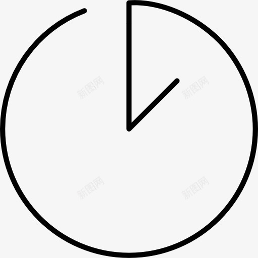 连续线时钟图标png_新图网 https://ixintu.com 定时器 时钟 时间 网络