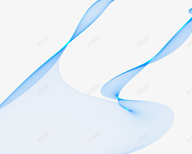 彩色的线条15png免抠素材_新图网 https://ixintu.com 彩色 曲线 线条 蓝色