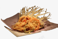 低筋小麦粉美味炸虾天妇罗高清图片