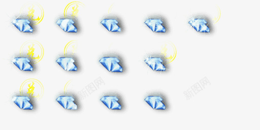 游戏钻石界面图标png_新图网 https://ixintu.com UI界面 奖励 手游 手游UI 游戏 游戏标志 游戏素材 钻石