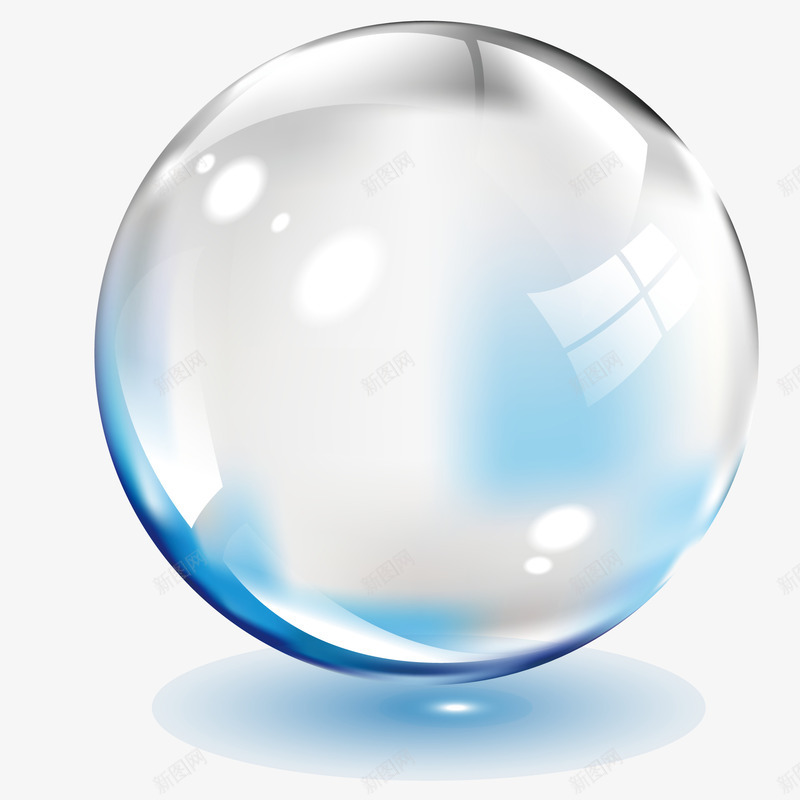 装饰玻璃球体矢量图ai免抠素材_新图网 https://ixintu.com 水晶球 玻璃球 玻璃球质感 球形 矢量图 装饰图案 装饰球体
