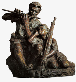 站着的红军雕塑艰苦岁月高清图片