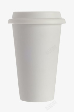 咖啡品牌包装实物白色奶茶纸杯高清图片