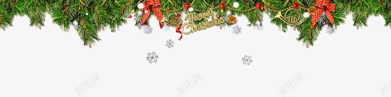 圣诞节系列顶部装饰png免抠素材_新图网 https://ixintu.com 圣诞节 系列 素材 装饰 顶部