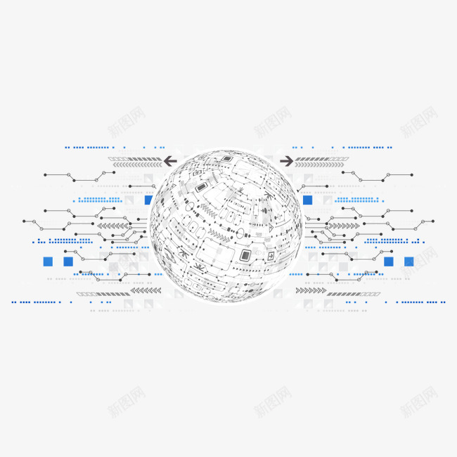 创意电子线路png免抠素材_新图网 https://ixintu.com 创意电子线路 动感图形素材 商务科技 地球 时尚背景 电子科技 电子线路 科技背景 箭头 芯片背景