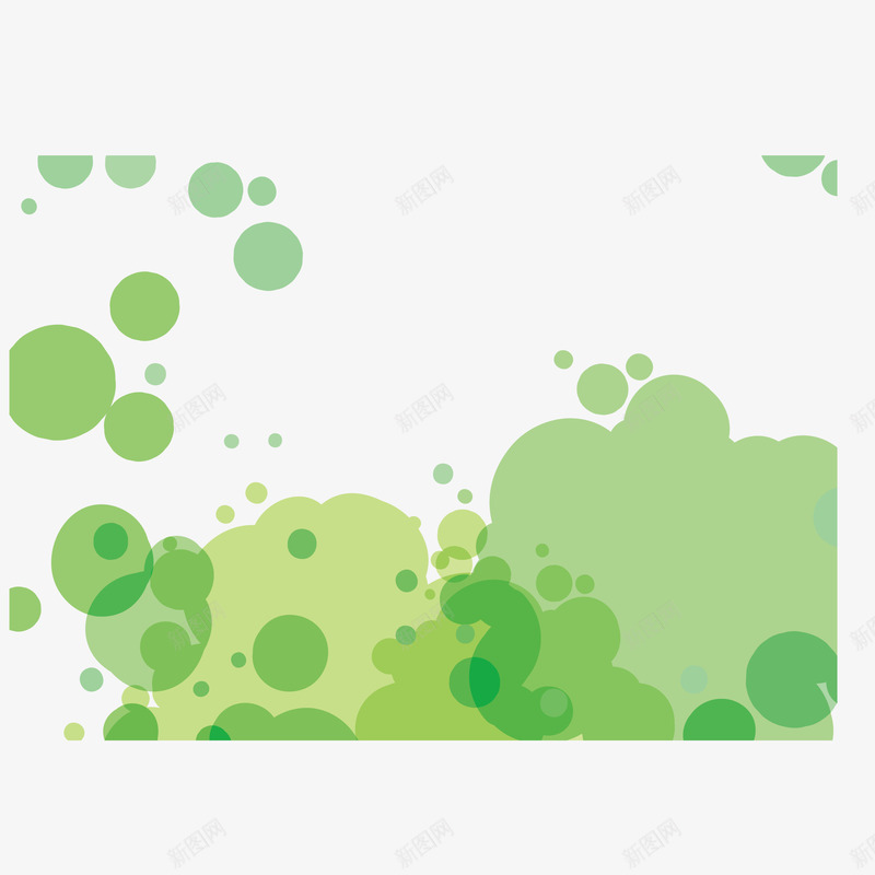 绿色的小清新海报圆点png免抠素材_新图网 https://ixintu.com 小清新 海报 绿色的圆点
