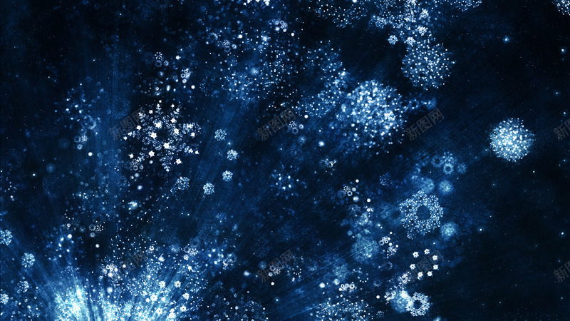 抽象的蓝色雪明星雪花png免抠素材_新图网 https://ixintu.com 抽象 明星 蓝色 雪花