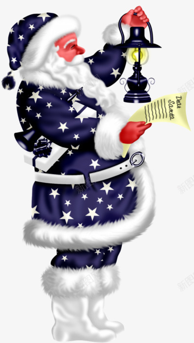 卡通手拿煤油灯的紫衣圣诞老人png免抠素材_新图网 https://ixintu.com 卡通圣诞老人 手绘圣诞老人 拿煤油灯圣诞老人 紫衣圣诞老人