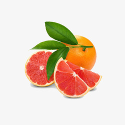 新鲜橙子水果素材